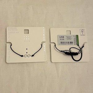 SIX Sterling Silver Infinity bracelet